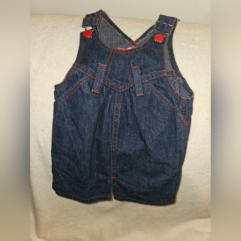 Kidding Around baby girl denim Jean dress 12mos